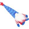 Cryfokt Gnomo Peluche Patriottico con Bandiera USA Stelle Strisce, | Gnomo del Giorno dell\'Indipendenza realizzato a mano, simpatico ornamento rosso bianco blu per mensola dell\'ufficio