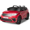 Garvee Land Rover Auto Elettrica per Bambini Licenza Ufficiale 12V, Rosso | 2 Posti,Telecomando 2.4G Sospensioni Indipendenti LED USB Bambini 3-8 Anni
