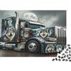 6N2X9A4S Camion Pesante Puzzle 1000 Pezzi Puzzle per Adulti Carta Arte Lupo Notte Luna Relax Casa Regalo Famiglia 52x38cm/1000pcs