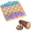 Foxananyn Foresta magnetica di funghi scacchi, temi portatili scacchi, botanica gioco da tavolo con tappi a vite, tema naturale, set creativo e rotabile, pezzi per gioco