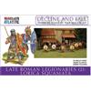 Wargames Atlantic Declino e caduta: Legionari tardo romani (2): Lorica Squamata, Minifigure in plastica dura multiparte