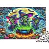 6N2X9A4S Strega Halloween Notte Puzzle 1000 Pezzi Puzzle per Adulti Carta Zucca Magica Scenario Famiglia Relax Regalo Casa Decorazione 52x38cm/1000pcs