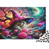 6N2X9A4S Strega Magica Giardino di Rose Fantasia Puzzle 1000 Pezzi Carta per Adulti Arte Notturna Relax Decorazione Casa Regalo Famiglia 52x38cm/1000pcs