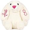Presentimental Coniglietto di Peluche Personalizzato con Nome e Simbolo | Orecchie Lunghe, Per Neonati, Idea Battesimo, Coniglio di Peluche, Regalo Per Compleanno Bambino