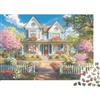 9K4D7V2G Villa di Campagna Giardino Primaverile Puzzle 1000 Pezzi Carta Puzzle per Adulti Puzzle per Famiglia Relax Regalo Casa 38x26cm/1000pcs