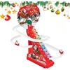 Generico Babbo Natale Che Si Arrampica Giocattolo Per Corse | Giocattoli Arrampicanti Su Pista Roller Natalizi Con LED E Musica Per Ragazzi E Ragazze Apprendimento E Vacanza Per Bambini