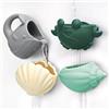 KONWEEYING Set di giocattoli da bagno per bambini, con ventose, in morbido silicone, antimuffa, per bambini dai 6 mesi in su, 4 pezzi