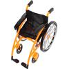 Alasum Sedia Rotelle Miniatura Pieghevole per Bambole, Stampelle | Design Realistico, Plastica Arancia, Accessorio Portatile Sicuro, per Bambole e Figure da Lotta