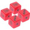 UPKOCH 2 Set Dadi da Scacchi in Plastica, Rosso, per Tavolo e Gioco | Portatili e Leggeri, per Riunioni in Famiglia, Bar e Accessori Camera Gaming, Protezione