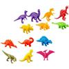 SOPOTUTU Figure di Dinosauri in Plastica, 65 Pezzi Giocattolo Educativo | Modelli Realistici, per Cameretta e Casa delle Bambole, Stimola Immaginazione e Abilità Cognitive, Set Variegato