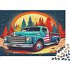 HGKMWZBDFJRL Camion d'Epoca Puzzle 1000 Pezzi Carta per Adulti Tramonto nella Foresta Gioco di Puzzle 1000 Pezzi Relax Decorazione Regalo 38x26cm/1000pcs