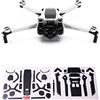 WRAPGRADE Skin Compatibile con DJI Mini 3 | Accent Color (STEALTH BLACK)