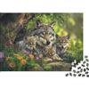 6N2X9A4S Famiglia di lupi nella foresta Puzzle 1000 Pezzi Carta Puzzle per Adulti Paesaggio naturale Relax Concentrazione Decorazione Regalo 38x26cm/1000pcs