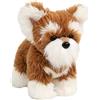 HOMEXYLYL Animale di pezza Schnauzer, tenero peluche for cani birichino | Simpatico cucciolo di peluche, regalo di compleanno for ragazzi e ragazze(Brown,22cm/9in)