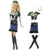 Codulu Vestiti per bambole da 11,5 pollici-Completi-#10-E | 4 pz/set,T-shirt gonna shorts scarpe,bambola americana 30cm,bambola BJD 1/6,regalo per bambini