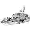 ZEZEFUFU Modellino di barca di salvataggio in metallo 3D in scala 1/100, kit di modellini militari in pressofusione (kit non assemblato)
