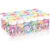 Bubble World Bolle di Sapone Unicorn Set 24 Pezzi Shrink da 60ml. Regalini Fine Festa Compleanno Bambini Gadget Invitati. Liquido con Gioco Labirinto sul Tappo. Gadget compleanno Made in Italy