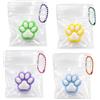 KYLOS 4 Pezzi Squishy Zampe Di Gatto, Antistress, 3,5Cm, Colori: Miscela‑Azzurro, Miscela‑Verde, Miscela‑Giallo, Miscela‑Viola