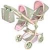 DE CUEVAS TOYS Passeggino per bambole con seduta gemellare multiposizione pieghevole con borsa Botanic DeCuevas 90868