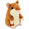 iEasey Adorabile criceto parlante giocattolo imitazione topo animale domestico che parla giocattolo di peluche ripetere quello che dici record elettronico bambola giocattolo animale farcito interattivo