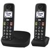 Panasonic - Cordless 2 Pezzi Kx-tgu112exb-nero