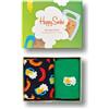 Happy Socks Set di 2 paia di calzini da uomo Heart You