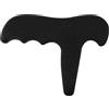 Laroal 1 masajeador de pies manual negro de punto gatillo tipo T, adecuado para masaje de puntos de presión en pies, cuello, cara y espalda