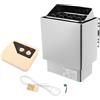 MELAQULY Stufa per sauna, 6 KW, 220 V, portatile, con timer di 3 ore, sauna in acciaio inox, per camera da 6 - 8 m³, regolatore di temperatura 0 - 120 °C, uso commerciale nelle docce Hotel Spa