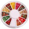 generisch Fetta di frutta per nail art in pizzo per nail art, decorazione per unghie dolci, frutta fresca, multi uso, polimero, argilla, bastoncini di frutta (1 scatola 12 motivi), bella e abile