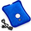 CELLUSTOP Borsa dell'acqua calda elettrica ricaricabile 600 W, riscaldamento rapido 8 min, calore 2 h, 75 °C, borsa dell'acqua calda mestruazione, fondo pancia e schiena, fodera in velluto morbido