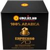 sapori mediterranei Caffè Guglielmo Espresso70 Arabica 50 Capsule - Box Giù in Calabria