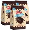 Generico 3X Merendine No Sugars Chocolate Brownies per mr. brownie 200g - 8 Brownies al Cioccolato Senza Zuccheri, Incartati Singolarmente, con Gocce di Cioccolato Belga