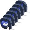 Vemfay 6 Pezzi Compatibile per Dymo Letratag, 12mm x 4m Etichette Nastro Nero su Bianco Ricarica Dymo Etichettatrice per LT-100H LT-100T 200B PLUS XR XM QX50, S0721610 91221