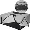kwmobile Copertina Antipolvere Compatibile con Canon Pixma TR4650 / TR4651 / TR47511i - Copri Stampante - Copertura Protettiva - Fodera in grigio/nero