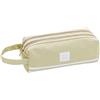 Freesiom Astuccio Portapenne Scuola Elementare Media Bambina Ragazza Maschio Tinta Unita Grande Studenti di Cancelleria Pencil Case Pouch Portatile per Forniture Ufficio Scuola Con Cerniera (Verde)