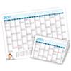 itenga Calendario da parete 2026, formato A2, formato grande, pieghevole, con panoramica e festività, carta di qualità stabile, ideale per ufficio, cucina, piano scolastico (2027)