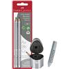 Faber-Castell 111992 - Matita Jumbo Grip HB (pacchetto con 2 matite, gomma e temperamatite)