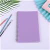 Generic Taccuino a spirale (10,2 cm x 15,91 cm), 70 fogli con copertina rigida in plastica impermeabile, diario a righe per scrivere, quaderni tascabili per ufficio, scuola, lavoro, appunti, viola