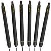 Pentel Energel BL437R1 - Penna a sfera retrattile con inchiostro gel, punta da 0,7 mm, confezione da 6, colore: Nero