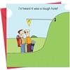 Twizler Biglietto divertente per il golf, con foro duro, interno vuoto, divertente biglietto di compleanno per uomini e donne, biglietto divertente per compleanno, festa del papà di golf, biglietto di