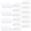 BESPORTBLE Linguette per Cartelle Sospese, 100 Pezzi, PVC Trasparente | Etichette Inseribili Leggere e Rimovibili, Superficie Liscia, Inserti per Schedari e Faldoni Portadocumenti