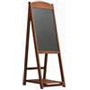MumaHome Lavagna Nera con Cavalletto in Legno Pieghevole per Menu,115cm (un piano) | Lavagna a Gesso per Ristorante, Bar, Pub, Caffetteria e Negozio| Cavalletto da Interno ed Esterno