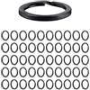 FMPXYYA anelli portachiavi 25mm 50 pezzi in acciaio inossidabile robusti accessori per fai da te decorazioni portachiavi anelli metallici multifunzione uso quotidiano