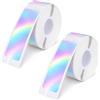 FIMJEP 2 Rotoli 320 Etichette Termiche Laser, Etichette Termiche 40x12 mm, Adesive per Stampanti, Etichette Argento Laser, Per Ufficio, Magazzino, Gestione Inventario