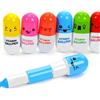 U-K 6 x Penna a sfera in vitamina Simpatiche penne a sfera a forma di capsula a forma di capsula a forma di capsula, divertenti e divertenti, fantastiche per regali o articoli di cancelleria scolastica,