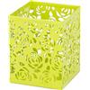 RICOO Organizer Scrivania Portapenne da Scrivania B003-GN Porta Penne per Scrivania in Metallo Ideale per Ufficio e Casa Dimensioni: 8 x 8 x 10 cm Verde