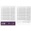 Ashton and Wright Adesivi numerati da 0 a 99, etichette facili da staccare, 8 x 8 mm (confezione da 260)