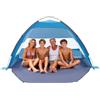 VEVOR Tenda da Spiaggia Parasole per Mare per 4 Persone, Tenda da Sole Portatile con Borsa per il Trasporto e Ancoraggi a Terra, Ombrellone da Spiaggia Leggero per Campeggio, Pesca, Picnic