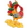 Xjdzineq Portagioie dal design unico a forma di gallo, per piccoli accessori e decorazioni, scatola decorativa per oggetti di valore e ricordi, design unico a forma di gallo, porta gioielli per