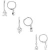 Chihayafuji Orecchini a cerchio da donna, in argento Sterling, ipoallergenici, per cartilagine, aderenti, mini orecchini a cerchio